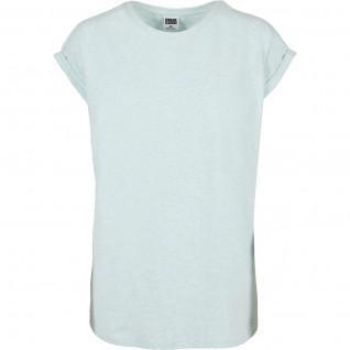 Women's T-shirt Urban Classics color melange extended shoulder-grandes tailles