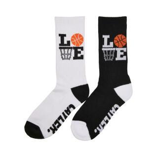 Set of 2 pairs of socks Urban Classics Love Ballin