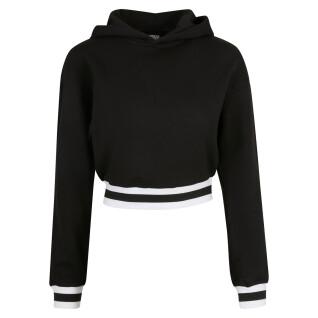 Women's short hooded sweatshirt Urban Classics College GT