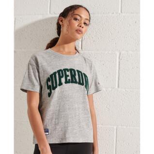 Women's straight cut T-shirt Superdry Varsity Arch