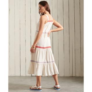 Women's sleeveless embroidered dress Superdry