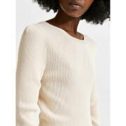 Women's round neck sweater Selected Amelia