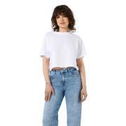 Semi-crop T-shirt round neck woman Noisy May Nmalena FWD