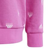 Sweatshirt cotton printed girl adidas Brand Love