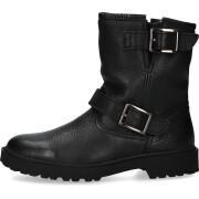Leather boots with fur for women Blackstone WL01