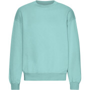 Oversized round-neck sweatshirt Colorful Standard Organic Teal Blue