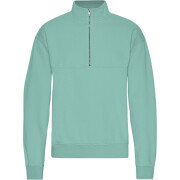 1/4 zip sweatshirt Colorful Standard Organic Seafoam Green