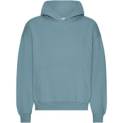 Oversized hooded sweatshirt Colorful Standard Organic Stone Blue
