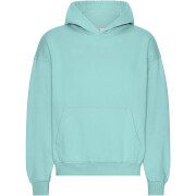 Oversized hooded sweatshirt Colorful Standard Organic Teal Blue