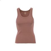 Women's ribbed tank top Colorful Standard Organic rosewood mist
