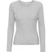 Women's long sleeve ribbed T-shirt Colorful Standard Organic heather grey