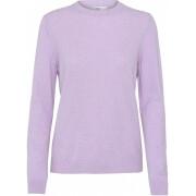 Women's wool round neck sweater Colorful Standard light merino soft lavender