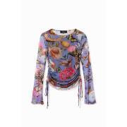 Gathered tulle t-shirt for women Desigual