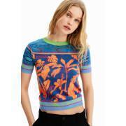 Women's tropical mesh t-shirt Desigual