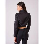 Women's windbreaker jacket Project X Paris piping reflect