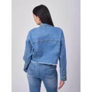 Women's basic denim short jacket Project X Paris