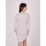 Mid-length dress in ribbed material for women Project X Paris