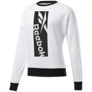 Women's sweatshirt Reebok Workout Ready Big Logo Cover-Up