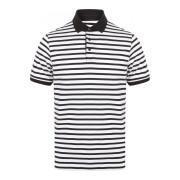 Striped jersey polo Front Row
