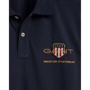 Cotton pique polo shirt Gant Archive Shield