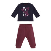 Baby boy long sleeve t-shirt + jogging suit Guess
