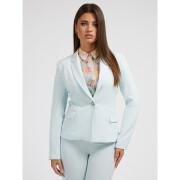 Blazer crepe poly light recycled woman Guess Diane