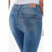 Women's slim jeans Le Temps des cerises fawn pulp 7/8 N°4