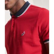 Polo with double piping Superdry Sportstyle en coton biologique