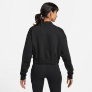 Women's zip-up sweatshirt Nike Club Fleece Oversize Crop