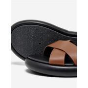 Polyurethane leather sandals for women Only Montana-1