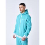 Hooded tracksuit with zip and logo elastic band Project X Paris