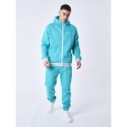 Hooded tracksuit with zip and logo elastic band Project X Paris