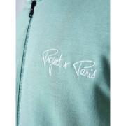 Hoodie zipped embroidered sleeves Project X Paris