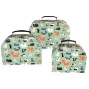 Set of 3 suitcases for children Rex London Nine Lives
