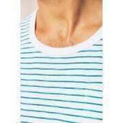 Striped slub T-shirt Serge Blanco