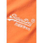 Organic cotton v-neck T-shirt with logo Superdry Essential