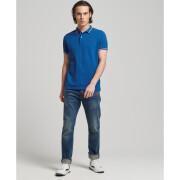 Organic cotton polo shirt with piping Superdry Vintage