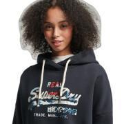 Sweatshirt hoodie woman Superdry Vintage Logo Narrative