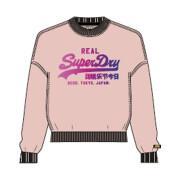 Women's tone-on-tone sweatshirt Superdry Vintage Logo
