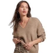 Loose-fitting v-neck sweater for women Superdry