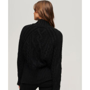 Women's high neck cable knit sweater Superdry