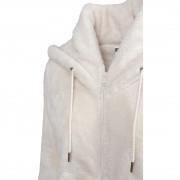 Women's hooded sweatshirt urban Classic teddy zip