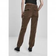 Women's trousers Urban Classics high waist cargo corduroy