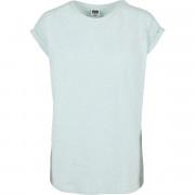 Women's T-shirt Urban Classics color melange extended shoulder