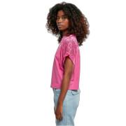 Short lace T-shirt for women Urban Classics Oversized