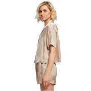 Women's short sleeve shirt Urban Classics Viscose Satin Resort GT