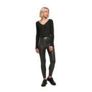 Women's high-waisted faux leather leggings Urban Classics