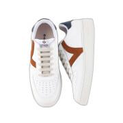 Women's contrast leather effect sneakers Victoria Madrid