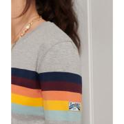 Women's long-sleeved striped top Superdry Cali en coton biologique